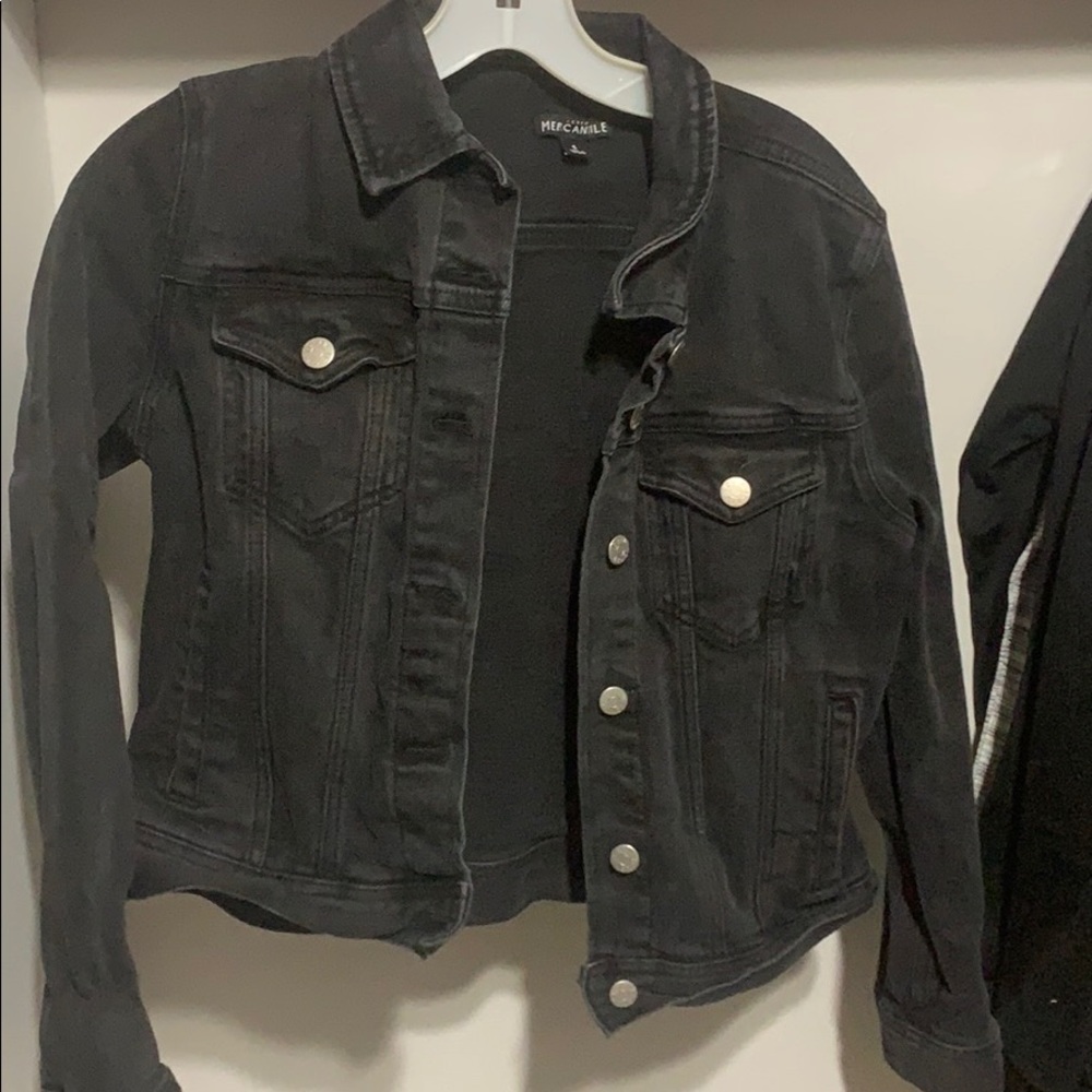 J. Crew Black Jean Jacket